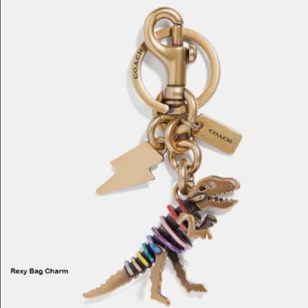 Coach Dinosaur Keychain Bag Charm